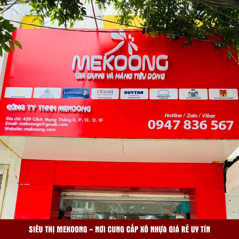 Siêu thị Mekoong - nơi cung cấp xô nhựa giá rẻ uy tín