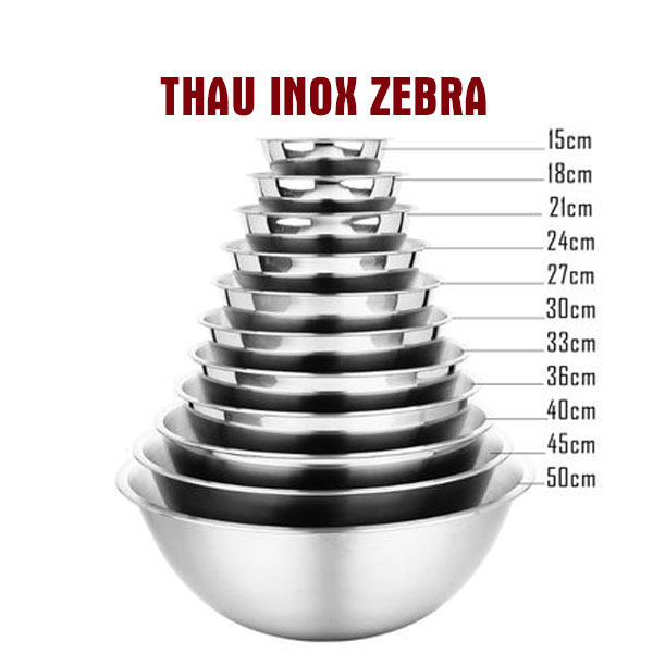 Thau inox Zebra