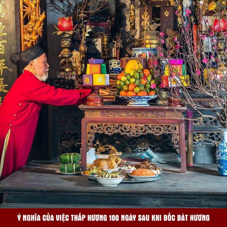 thắp hương 100 ngày sau khi bốc bát hương