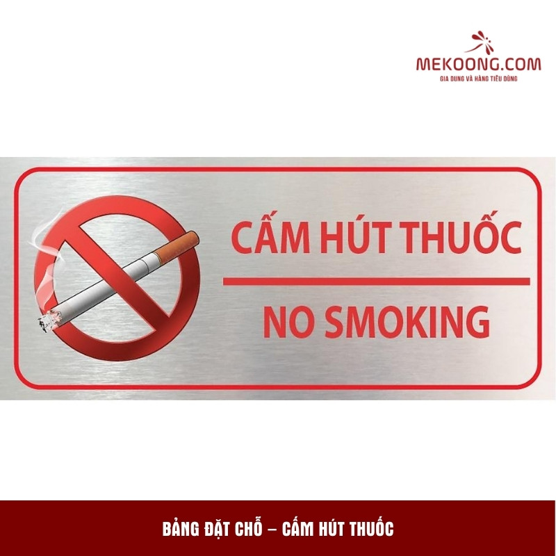 Bảng đặt chỗ – cấm hút thuốc