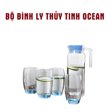Bộ bình ly thủy tinh Ocean