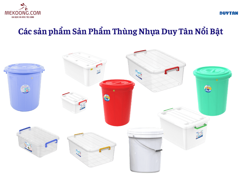 Các sản phẩm Sản Phẩm Thùng Nhựa Duy Tân Nổi Bật