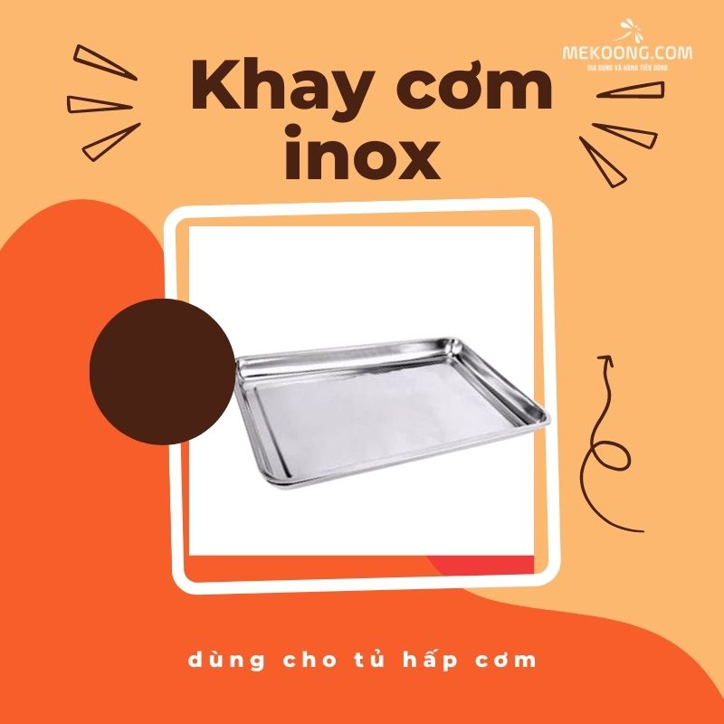 Khay cơm inox dùng cho tủ hấp cơm