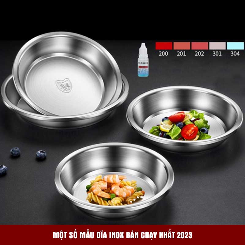 Một số mẫu dĩa inox bán chạy nhất 2023