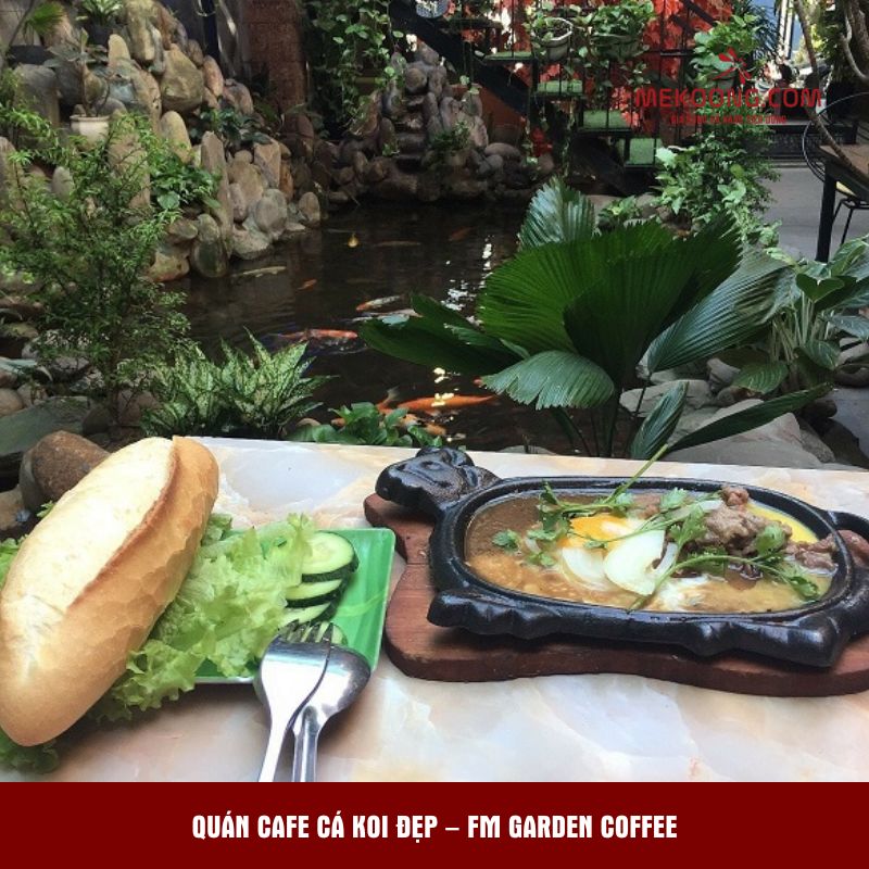 Quán cafe Cá Koi đẹp – FM Garden Coffee