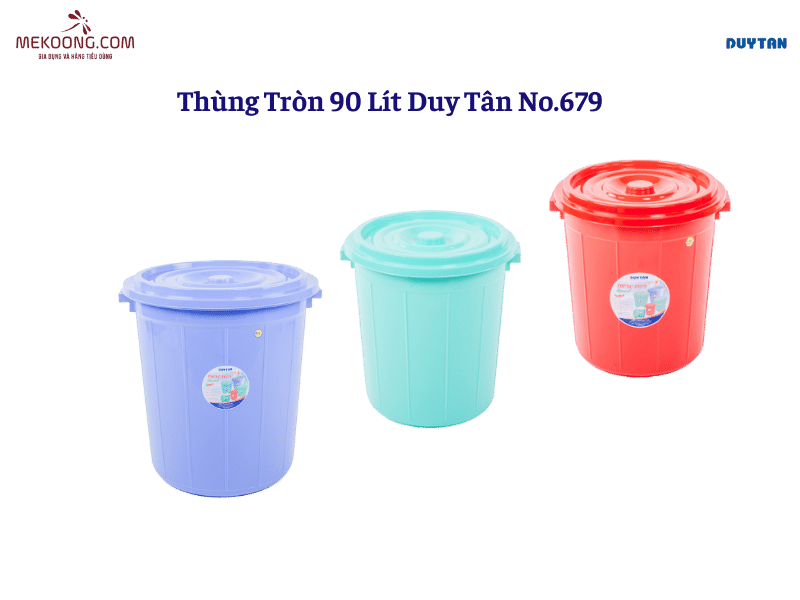 Thùng Tròn 90 Lít Duy Tân No.679