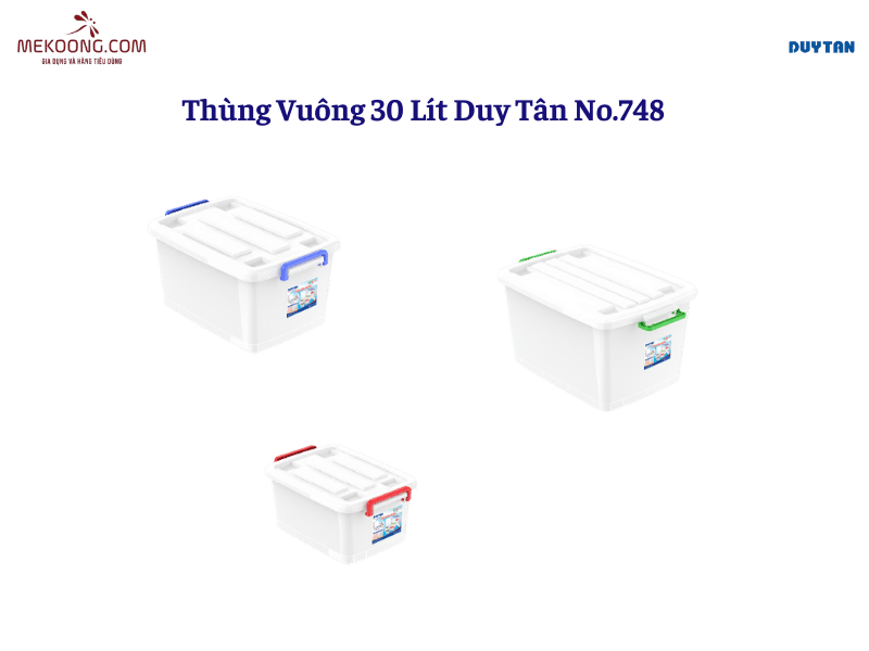 Thùng Vuông 30L Duy Tân No.750