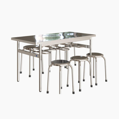 Bộ bàn ăn inox cao cấp