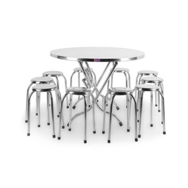 Mẫu bàn ghế inox cao cấp