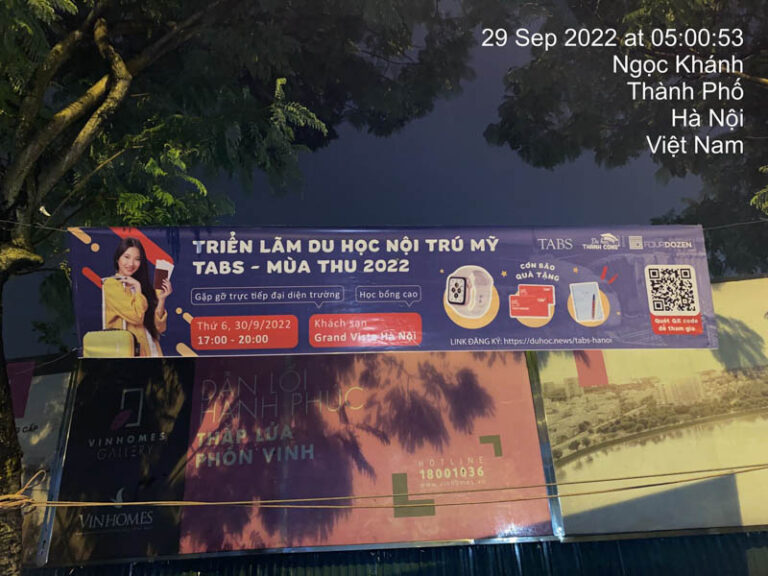 Hình ảnh treo băng rôn Alphas