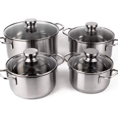 Bộ Nồi Inox Fivestar Cao Cấp 4 Chiếc Nắp Kính