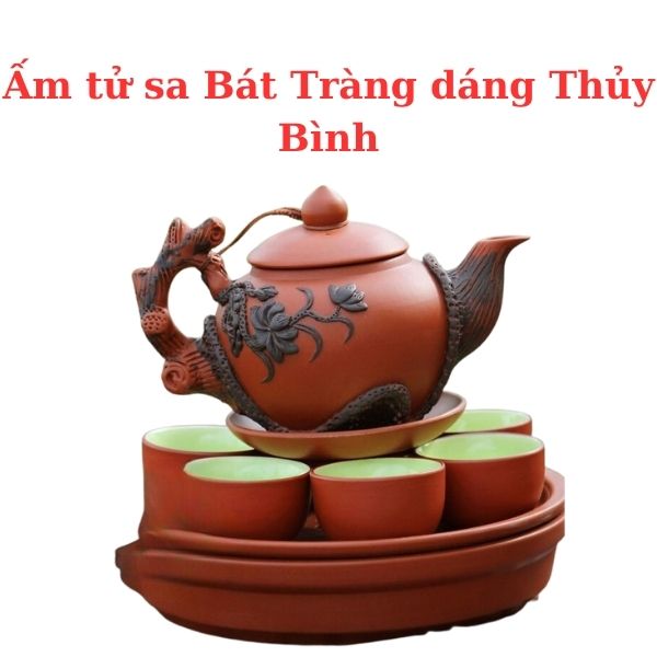 Ấm tử sa Bát Tràng dáng Thủy Bình