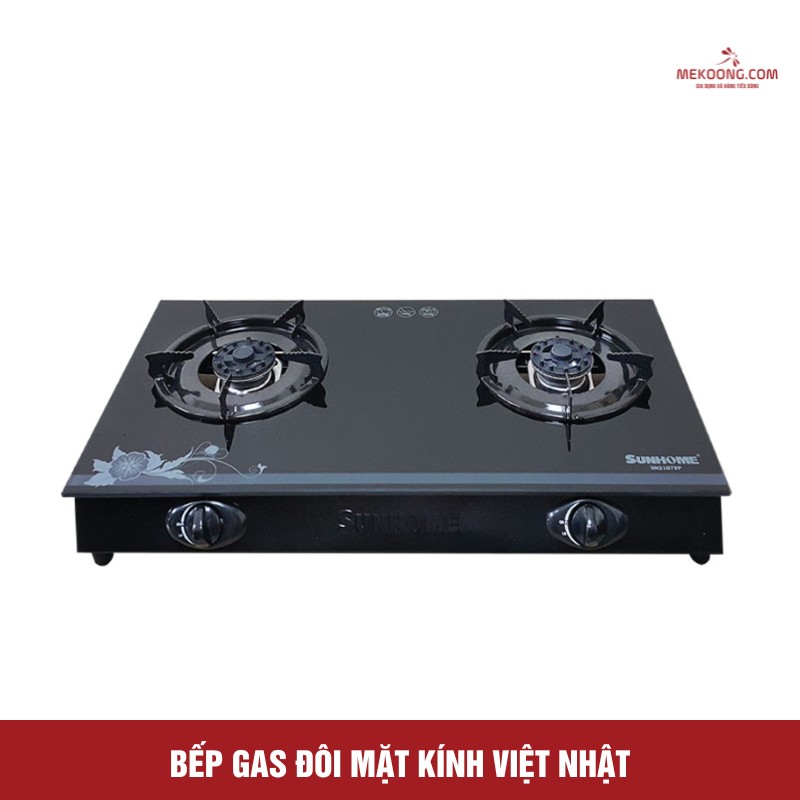 Bếp Gas Đôi Mặt Kính Việt Nhật 