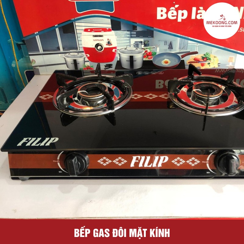 Bếp Gas Đôi Mặt Kính