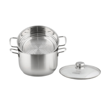 Bộ Nồi Xửng Hấp Inox Fivestar 26cm NẮP KÍNH Mekoong