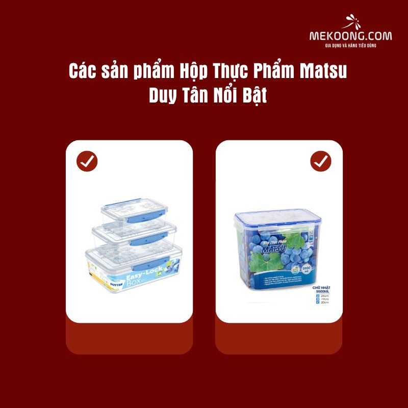 Các sản phẩm Hộp Thực Phẩm Matsu Duy Tân Nổi Bật