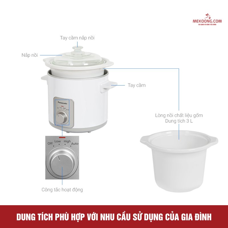 Dung tích phù hợp với nhu cầu sử dụng của gia đình