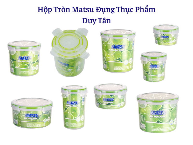 Hộp Tròn Matsu Đựng Thực Phẩm Duy Tân