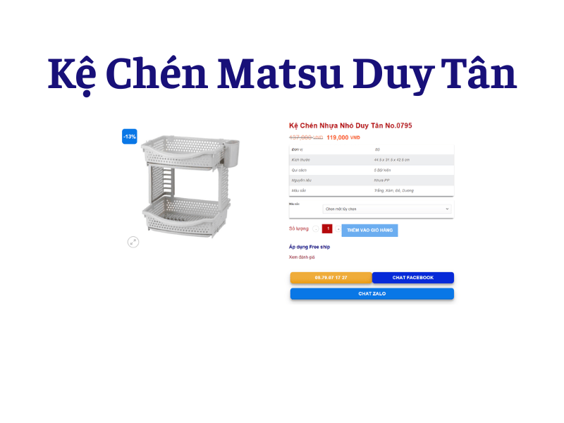 Kệ Chén Matsu Duy Tân - Sản Phẩm Chất Lượng Cho Gia Đình