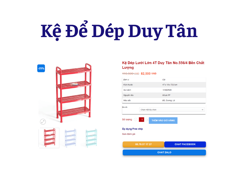 Kệ Dép Duy Tân - Sự Lựa Chọn Sáng Suốt Thay Cho Tủ Giày Của Bạn