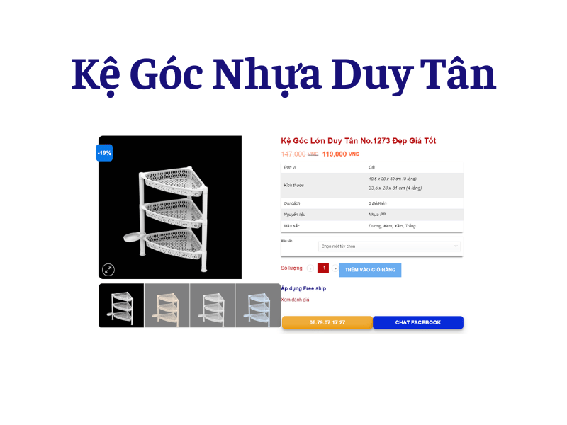 Kệ Góc Duy Tân