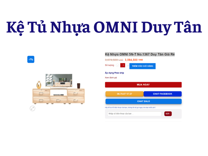 Kệ Tủ OMNI Duy Tân - Sự Lựa Chọn Thông Minh Cho Ngôi Nhà Của Bạn