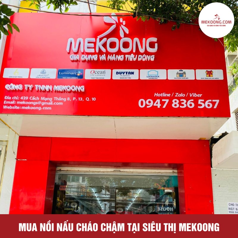 Mua nồi nấu cháo chậm tại siêu thị Mekoong