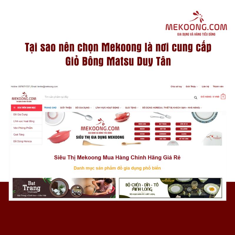 Tại sao nên chọn Mekoong là nơi cung cấp Giỏ Bông Matsu Duy Tân mekoong