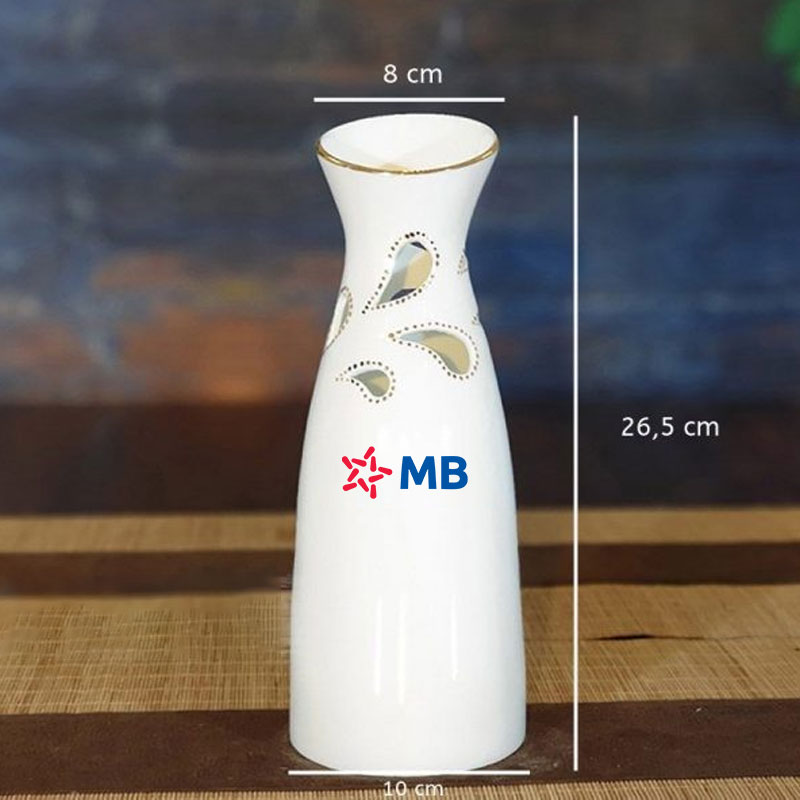 Bình hoa in logo MB Bank đẹp BHILGMK6