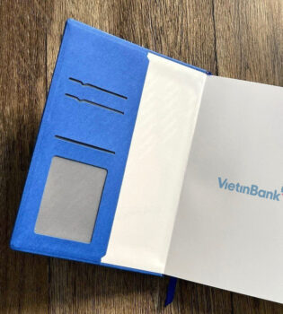 Quà tặng sổ tay in logo vietinbank cao cấp SILGMK6