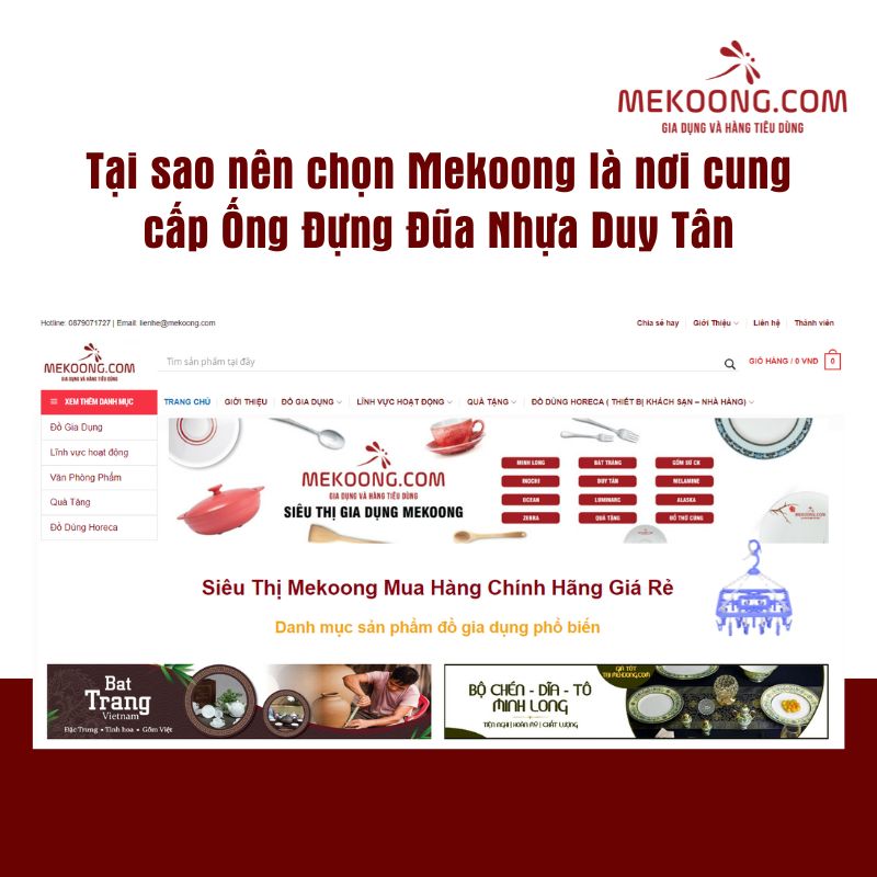 Tại sao nên chọn Mekoong là nơi cung cấp Ống Đựng Đũa Nhựa Duy Tân