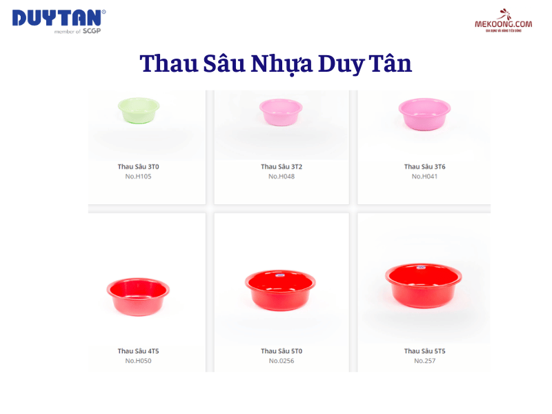 Thau Sâu Nhựa Duy Tân - Sự lựa chọn hoàn hảo cho nhu cầu sử dụng thau nhựa chất lượng cao.