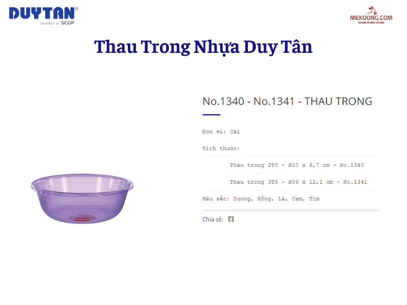 Thau Trong Nhựa Duy Tân - Giải pháp hoàn hảo cho nhu cầu đa dạng về thau trong.