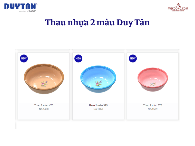 Thau nhựa 2 màu Duy Tân - Sự lựa chọn hoàn hảo cho nhu cầu sử dụng trong gia đình.