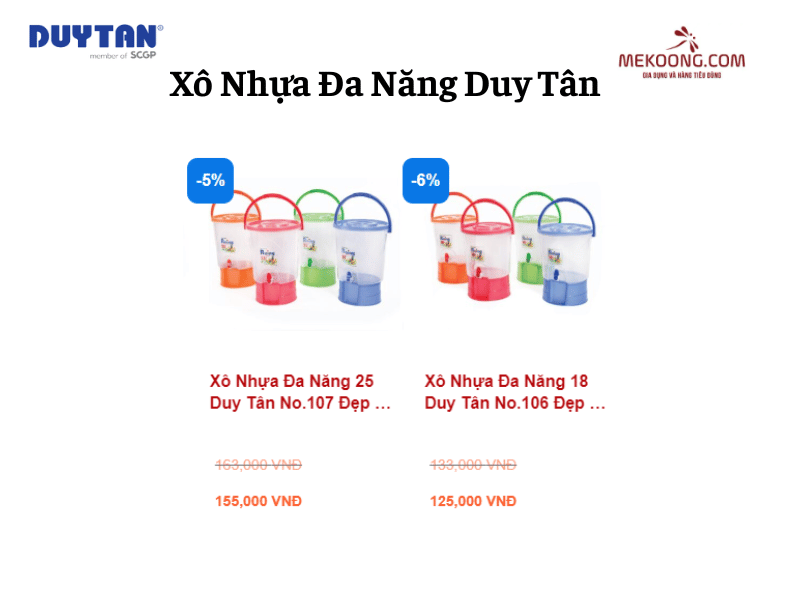 Xô Nhựa Đa Năng Duy Tân