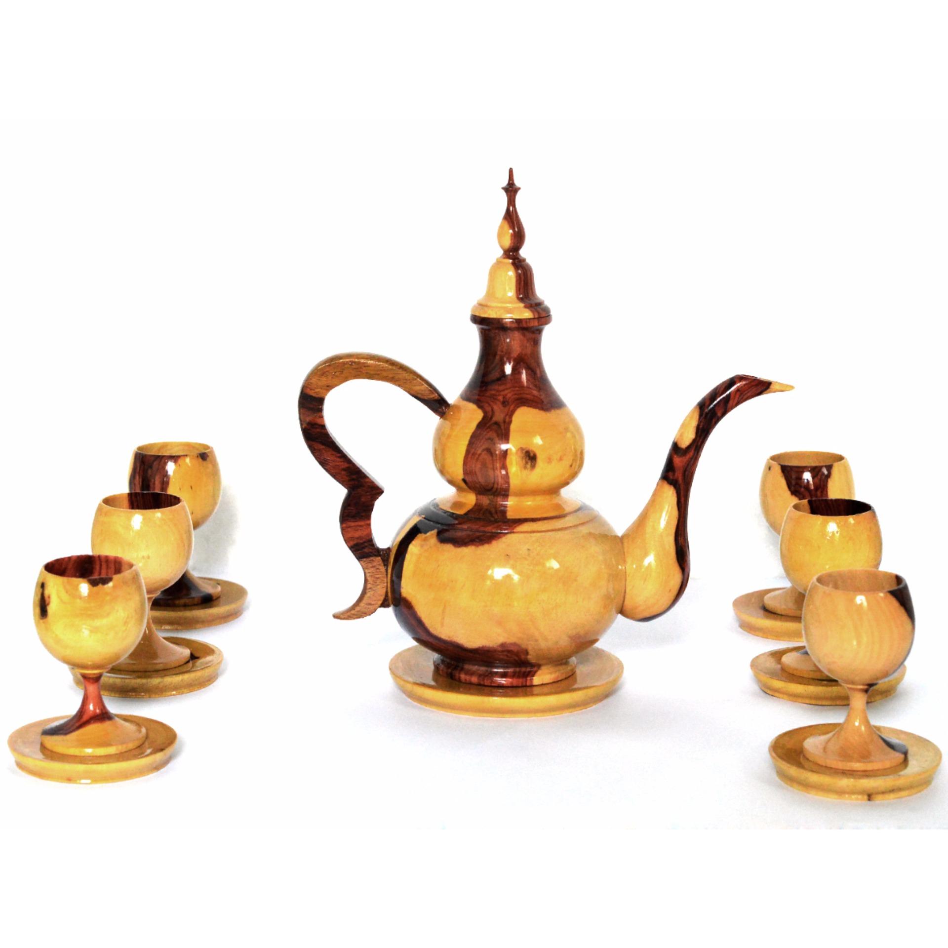 Bộ Ấm Chén pha trà bằng gỗ Hương cao cấp Bộ Ấm Chén pha trà bằng gỗ Hương cao cấp