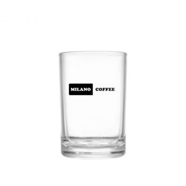 Ly thủy tinh in logo quán cafe milano