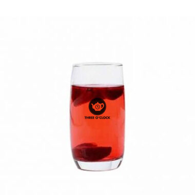 Ly thủy tinh trà sữa in logo three o'clock