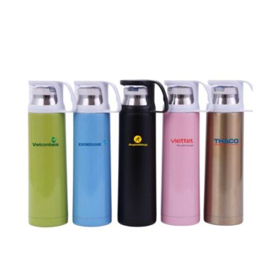 Quà tặng bình giữ nhiệt in logo ngân hàng tài chính