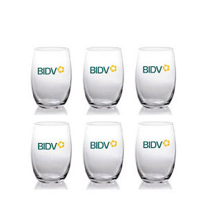 Ly thủy tinh in logo ngân hàng BIDV