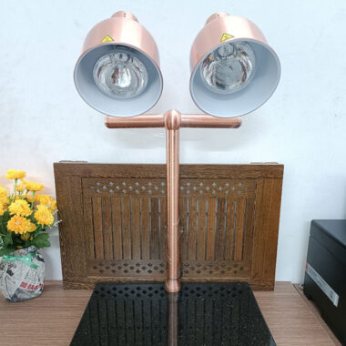 Đèn hâm nóng thức ăn 2 bóng có đế (đồng) 121166D