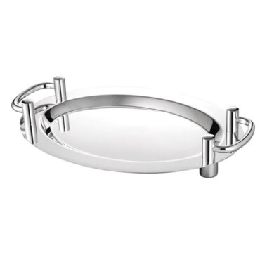 Khay trưng bày inox Oval có tay nắm 122103S
