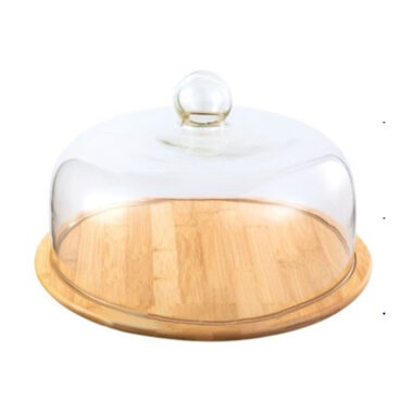 Nắp chụp thủy tinh đế gỗ φ29 ERS28