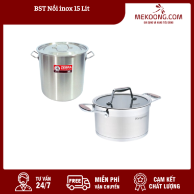 BST Nồi inox 15 Lít