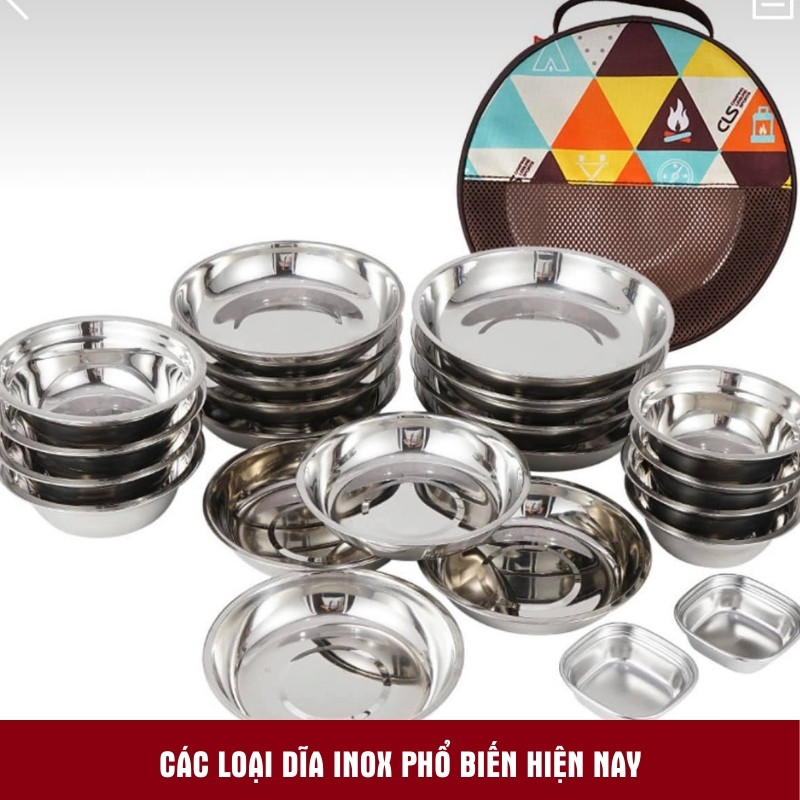 Các Loại Dĩa Inox Phổ Biến Hiện Nay Mekoong