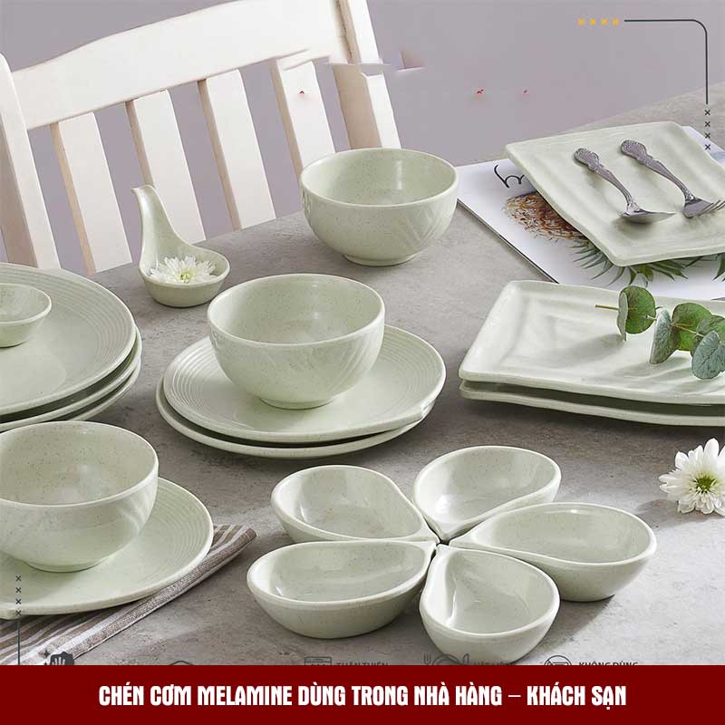 Chén cơm Melamine dùng trong Nhà Hàng - Khách Sạn