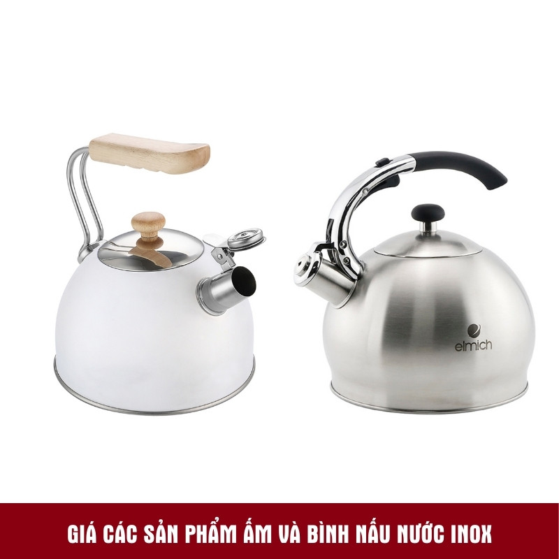 Giá các sản phẩm ấm và bình nấu nước inox Mekoong