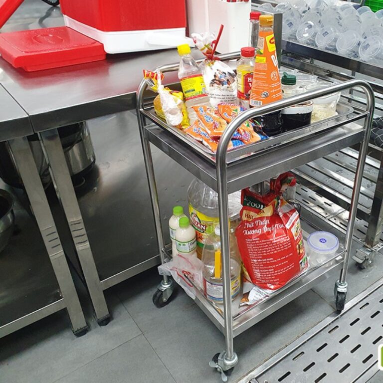 Giá xe đẩy inox tham khảo Mekoong