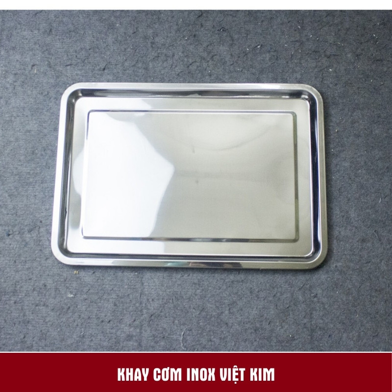 Khay cơm inox Việt Kim