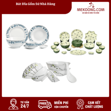 Bát  Đĩa Gốm Sứ Nhà Hàng